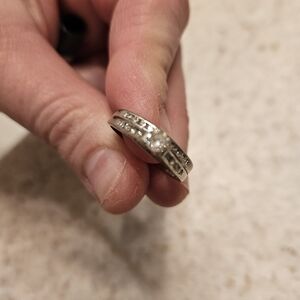 Platinum wedding set